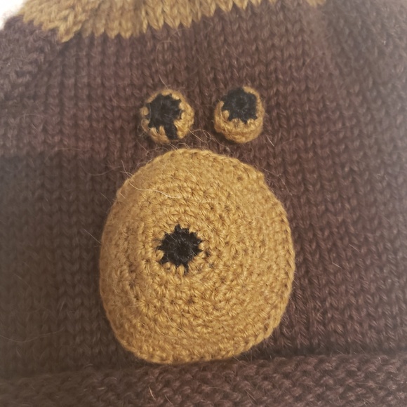 Alpaca Childs Monkey cap with flaps - Picture 4 of 5